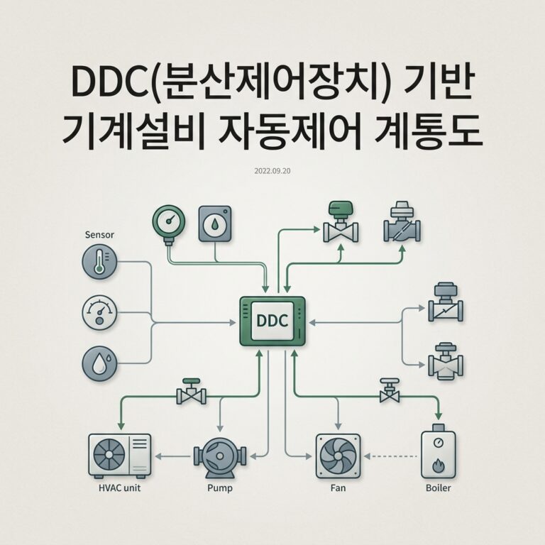 DDC(분산제어장치) 기반 기계설비 자동제어 계통도 이해