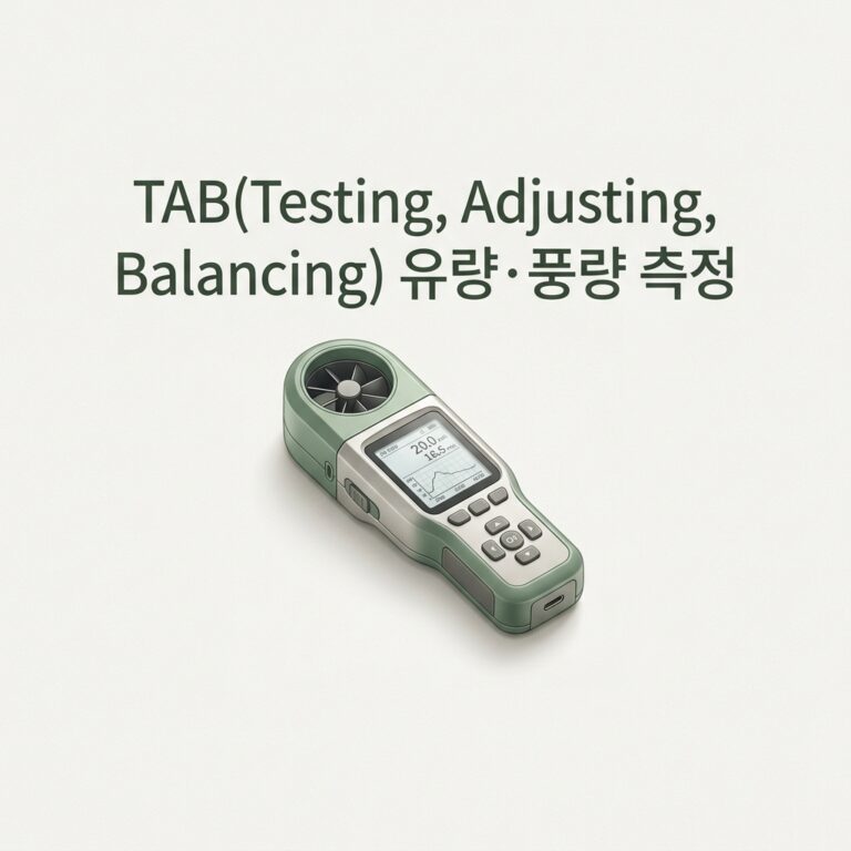 TAB(Testing, Adjusting, Balancing) 유량·풍량 측정