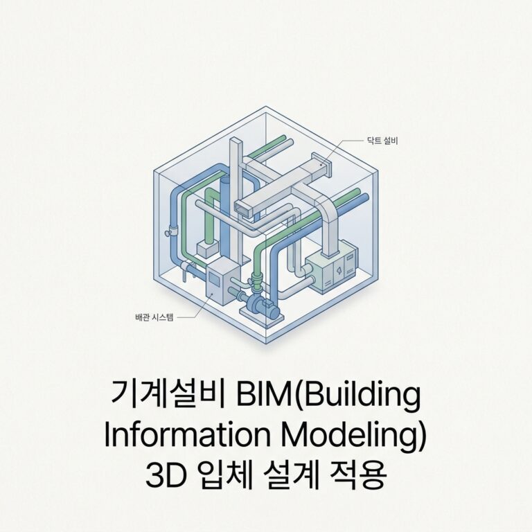 기계설비 BIM(Building Information Modeling) 3D 입체 설계 적용
