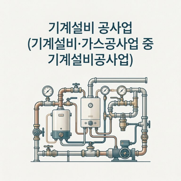 기계설비 공사업(기계설비·가스공사업 중 기계설비공사업)