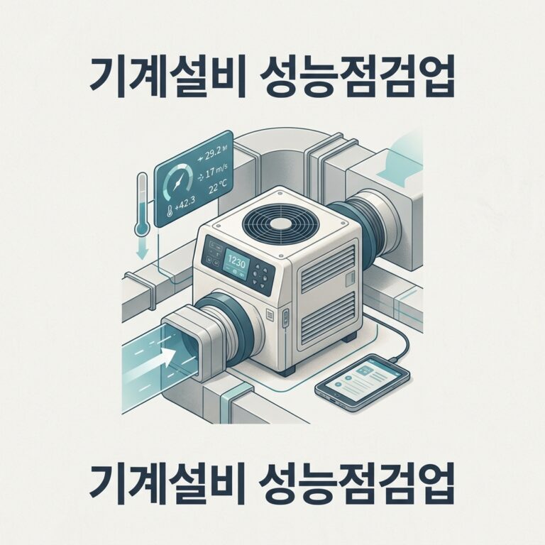 기계설비 성능점검업