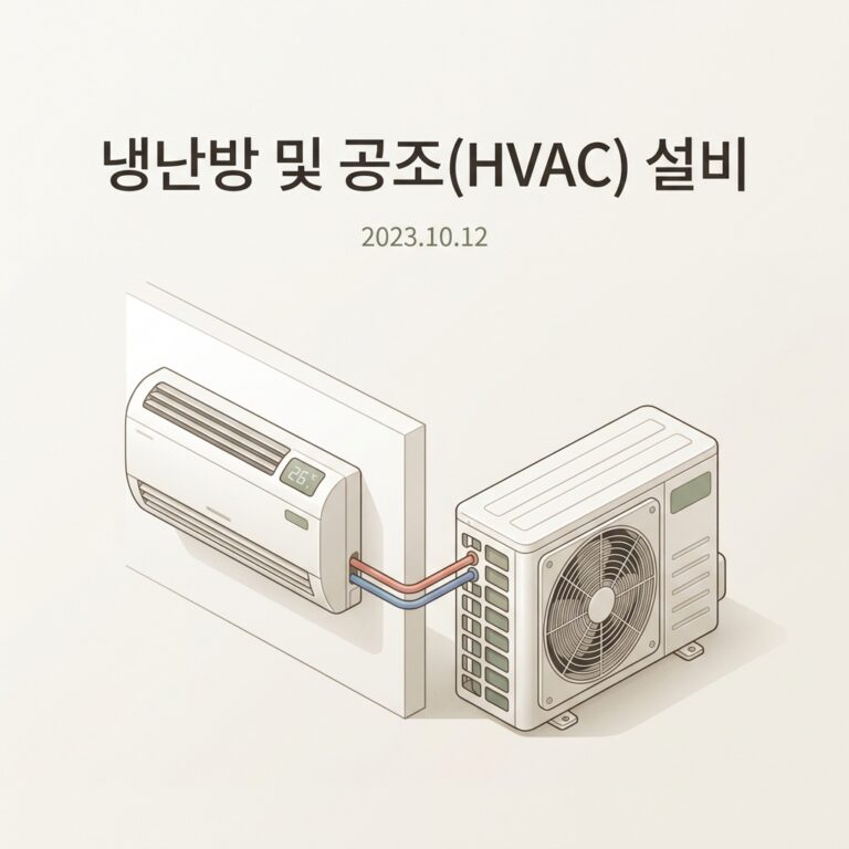 냉난방 및 공조(HVAC) 설비