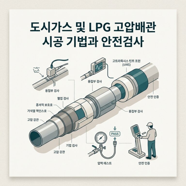 도시가스 및 LPG 고압배관 시공 기법과 안전검사