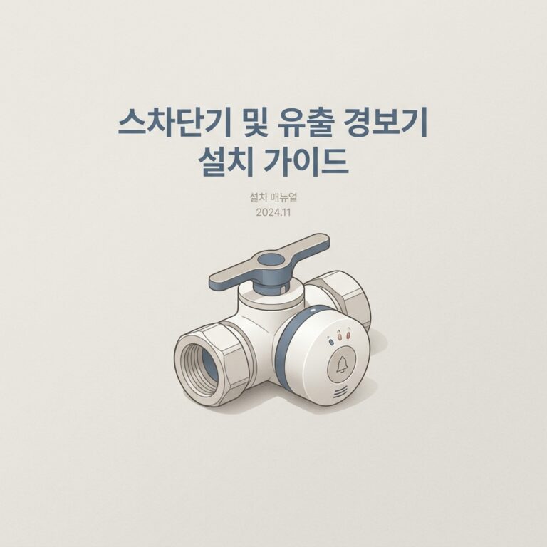 스차단기 및 유출 경보기 설치 가이드