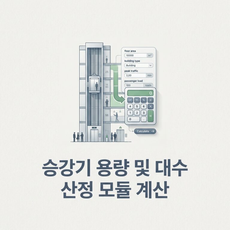 ai thumbnail minimal 승강기 용량 및 대수 산정 모듈 계산 1786929503