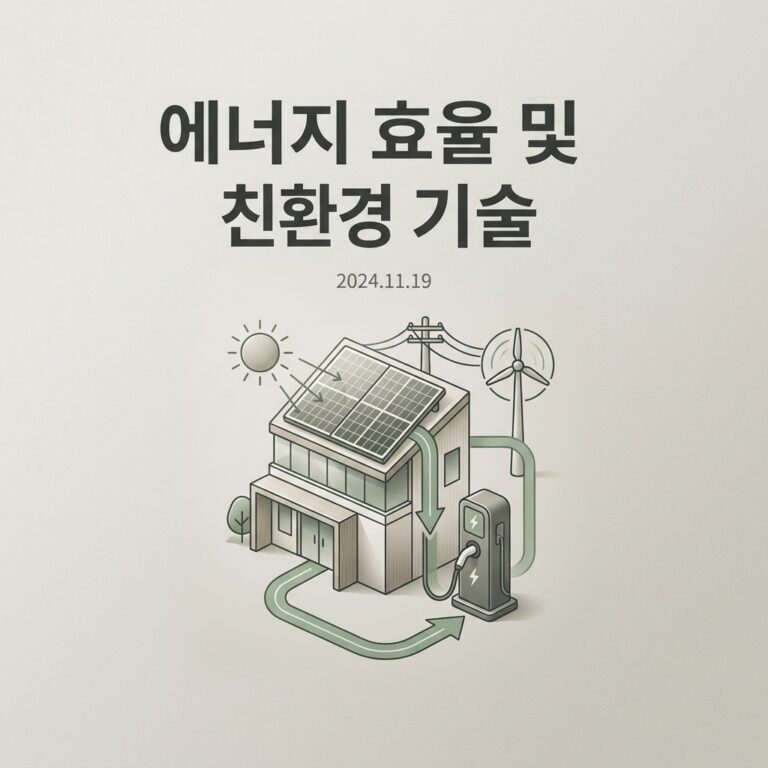 에너지 효율 및 친환경 기술