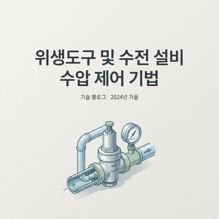 위생도구 및 수전 설비 수압 제어 기법