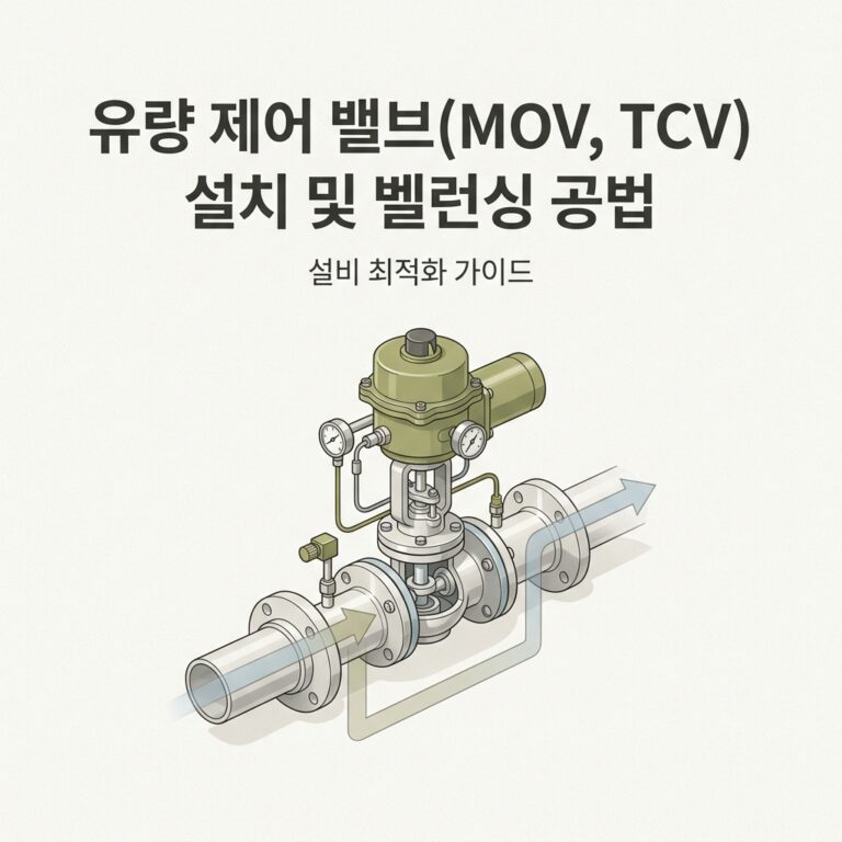 유량 제어 밸브(MOV, TCV) 설치 및 벨런싱 공법