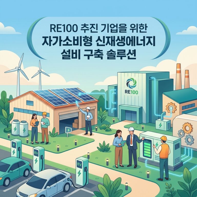 RE100 추진 기업을 위한 자가소비형 신재생에너지 설비 구축 솔루션