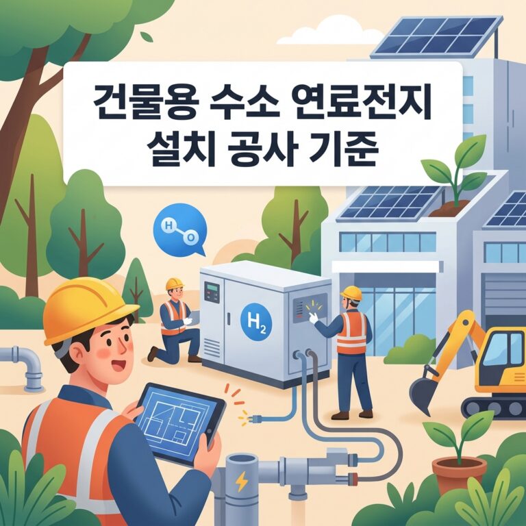 건물용 수소 연료전지 설치 공사 기준