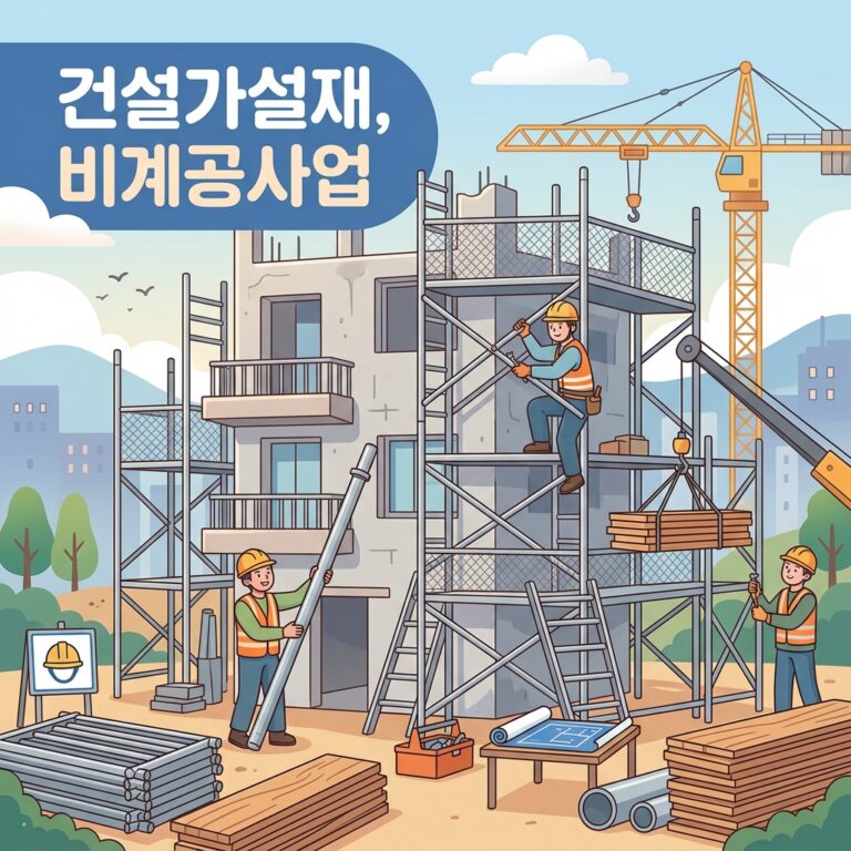 건설가설재, 비계공사업
