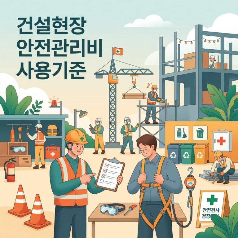 건설현장 안전관리비 사용기준