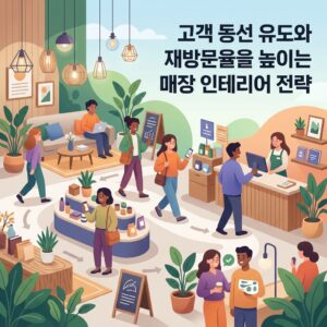 고객 동선 유도와 재방문율을 높이는 매장 인테리어 전략