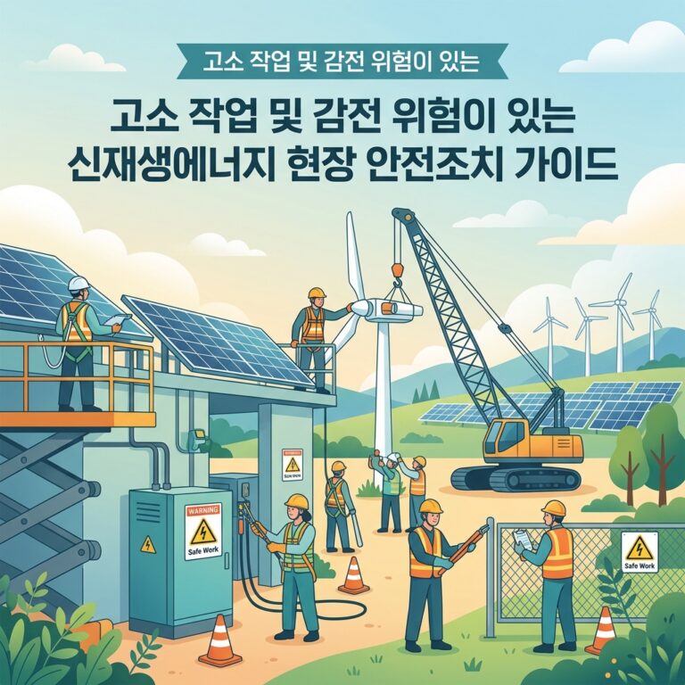 고소 작업 및 감전 위험이 있는 신재생에너지 현장 안전조치 가이드