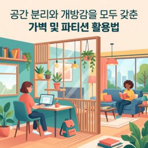 공간 분리와 개방감을 모두 갖춘 가벽 및 파티션 활용법