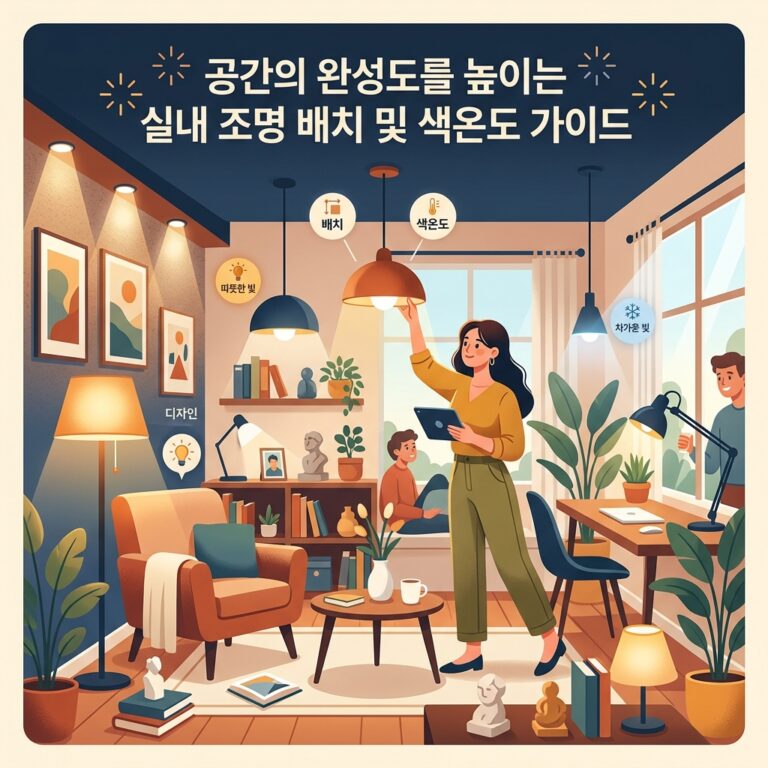 공간의 완성도를 높이는 실내 조명 배치 및 색온도 가이드
