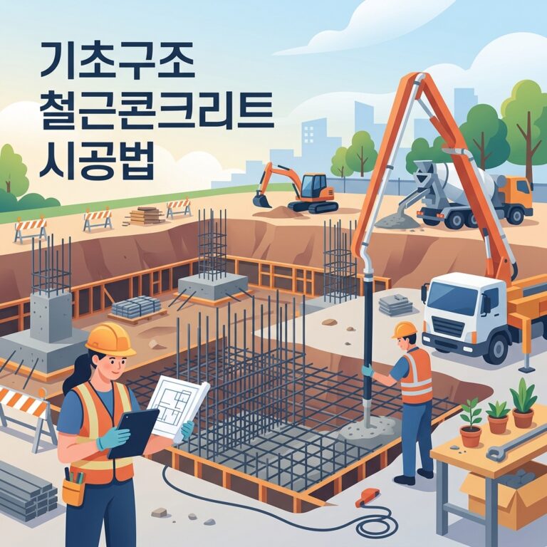 기초구조 철근콘크리트 시공법
