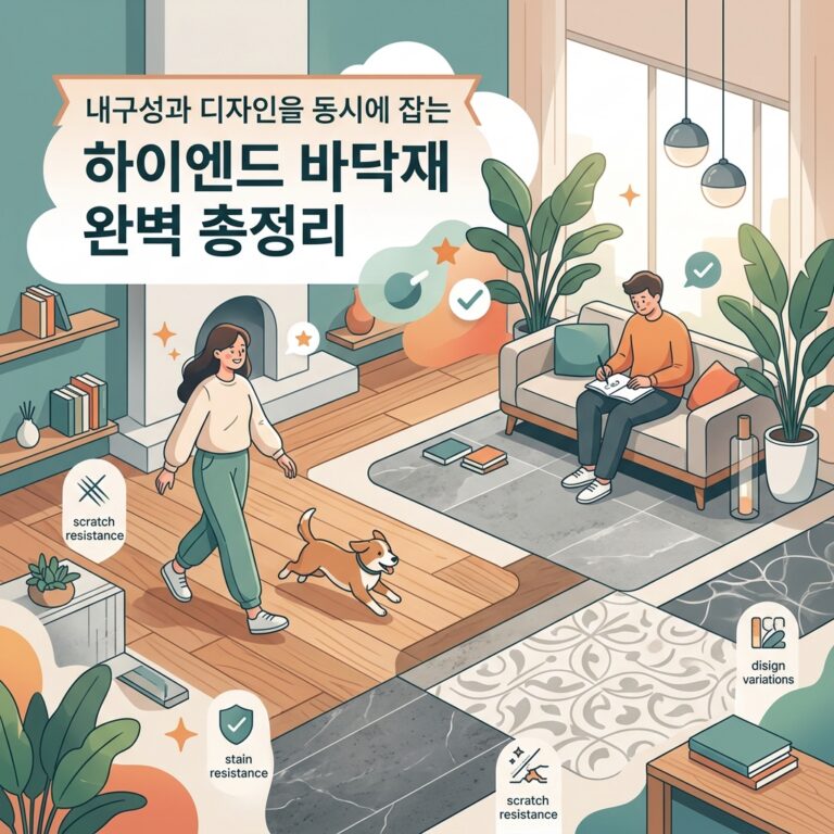 내구성과 디자인을 동시에 잡는 하이엔드 바닥재 완벽 총정리