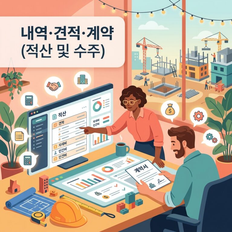 내역·견적·계약 (적산 및 수주)