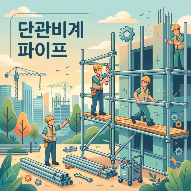 단관비계 파이프
