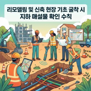 리모델링 및 신축 현장 기초 굴착 시 지하 매설물 확인 수칙