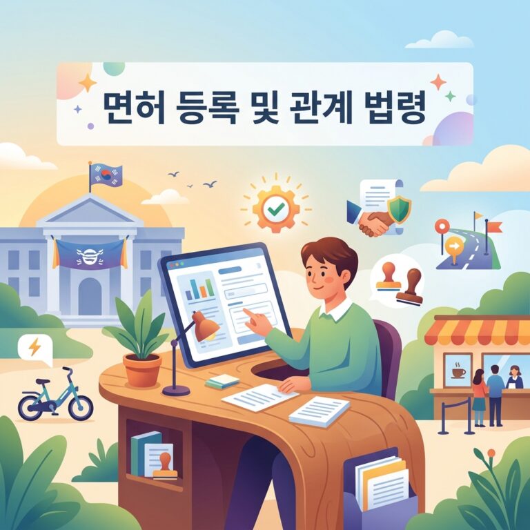 면허 등록 및 관계 법령