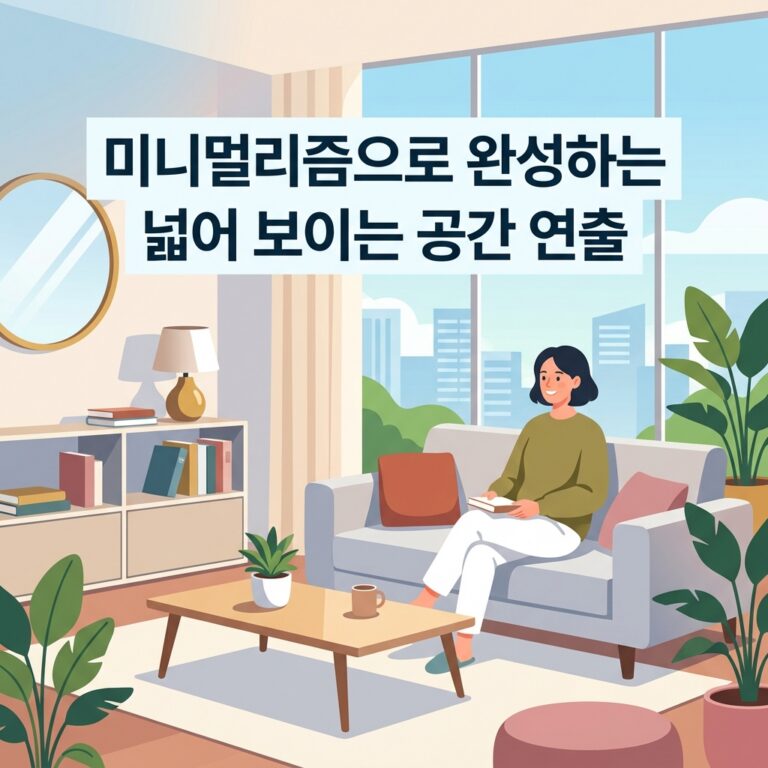 미니멀리즘으로 완성하는 넓어 보이는 공간 연출