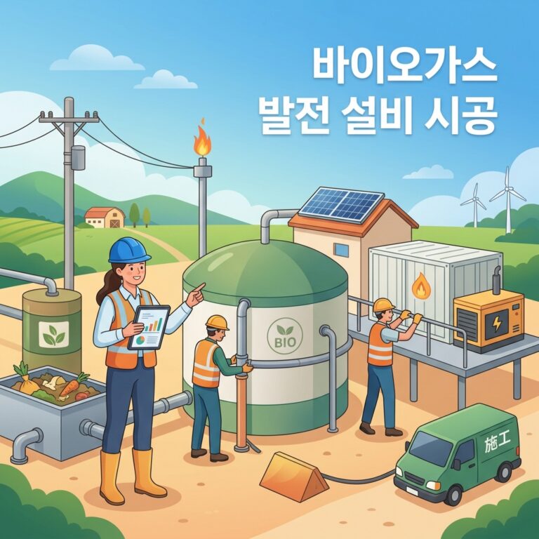 바이오가스 발전 설비 시공