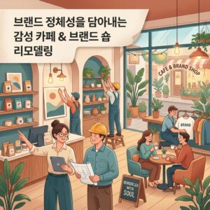 브랜드 정체성을 담아내는 감성 카페 & 브랜드 숍 리모델링