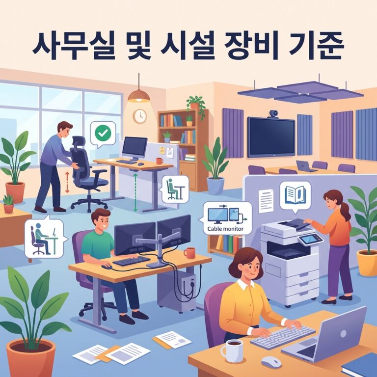 사무실 및 시설 장비 기준