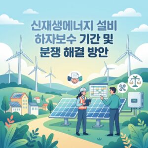 신재생에너지 설비 하자보수 기간 및 분쟁 해결 방안
