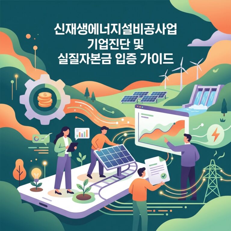 신재생에너지설비공사업 기업진단 및 실질자본금 입증 가이드