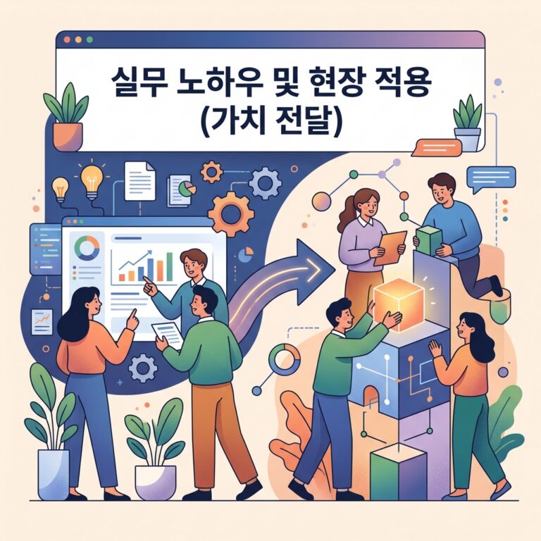 실무 노하우 및 현장 적용 (가치 전달)