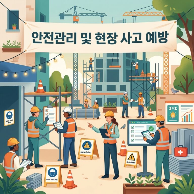안전관리 및 현장 사고 예방