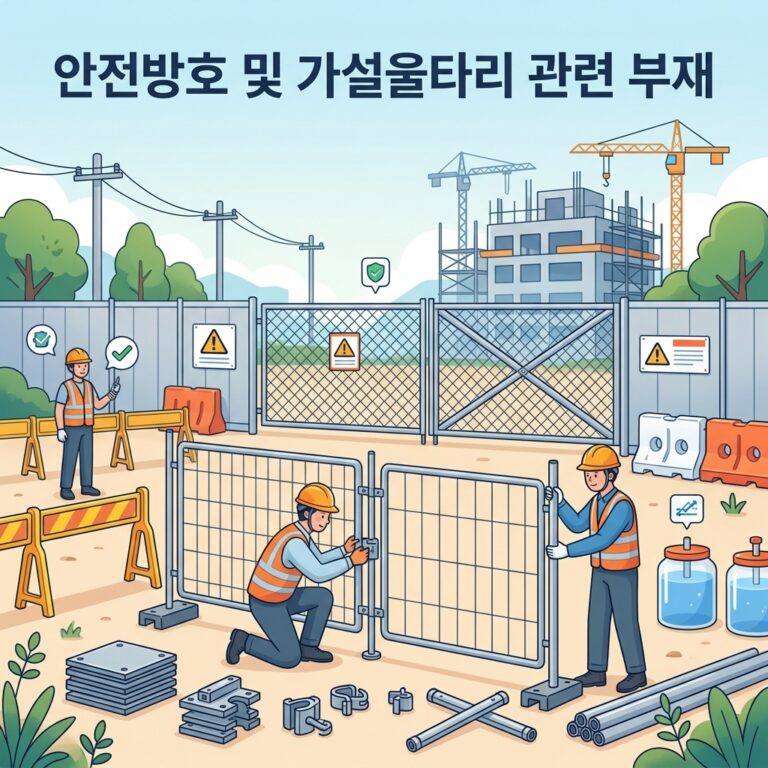 안전방호 및 가설울타리 관련 부재