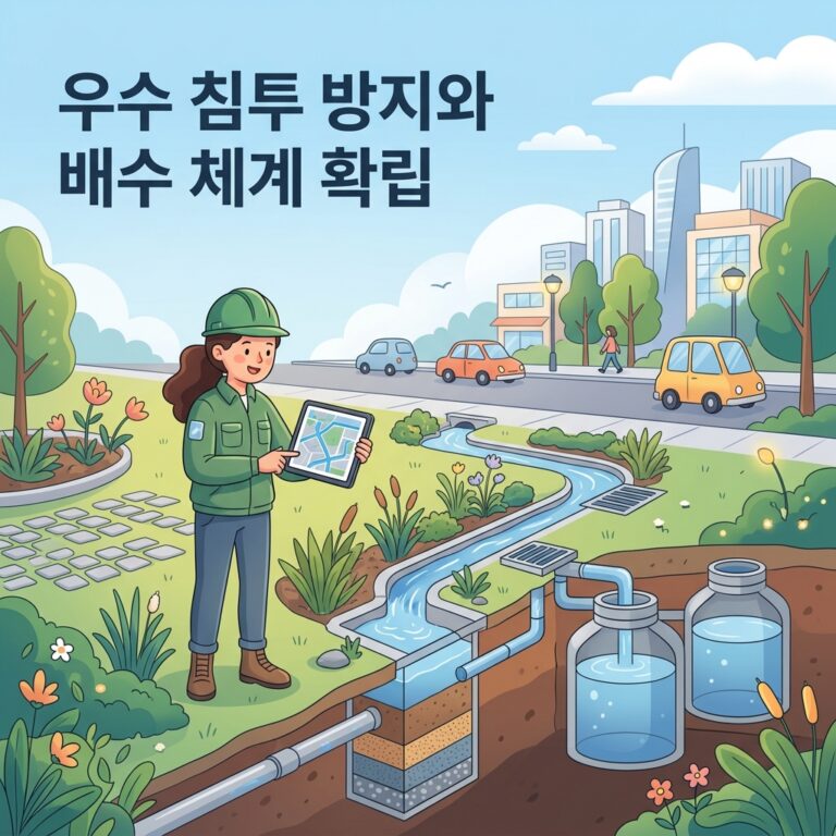 우수 침투 방지와 배수 체계 확립