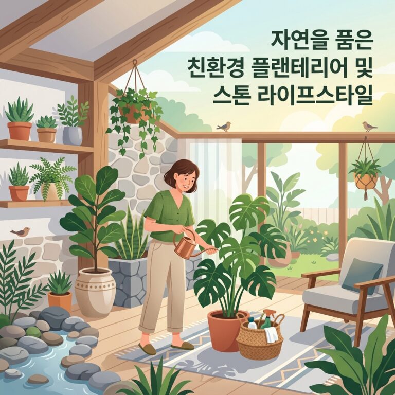 자연을 품은 친환경 플랜테리어 및 스톤 라이프스타일