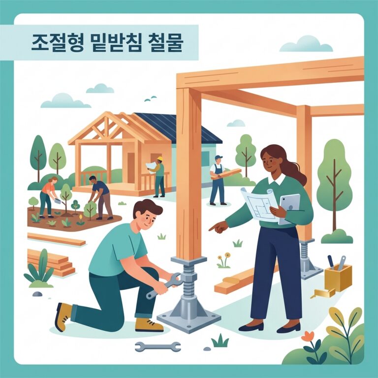 조절형 밑받침 철물