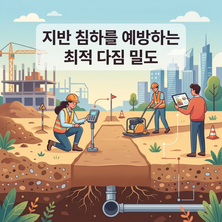 지반 침하를 예방하는 최적 다짐 밀도