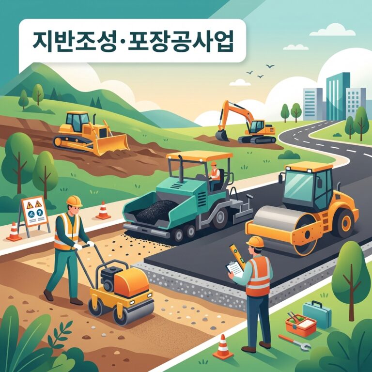 지반조성·포장공사업
