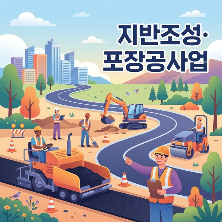 지반조성·포장공사업