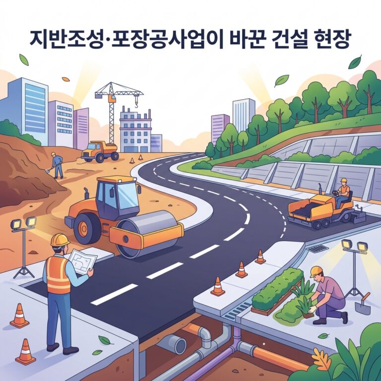 지반조성·포장공사업이 바꾼 건설 현장