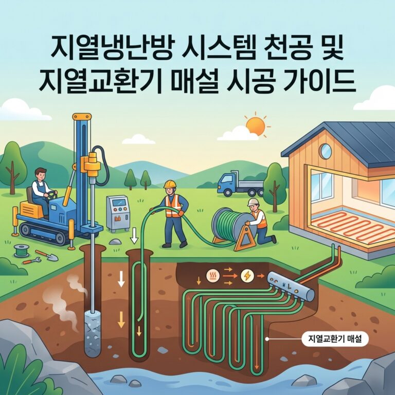 지열냉난방 시스템 천공 및 지열교환기 매설 시공 가이드