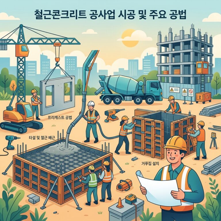 철근콘크리트 공사업 시공 및 주요 공법