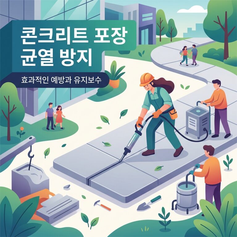 콘크리트 포장 균열 방지