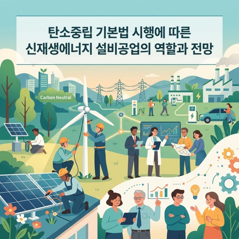탄소중립 기본법 시행에 따른 신재생에너지 설비공업의 역할과 전망