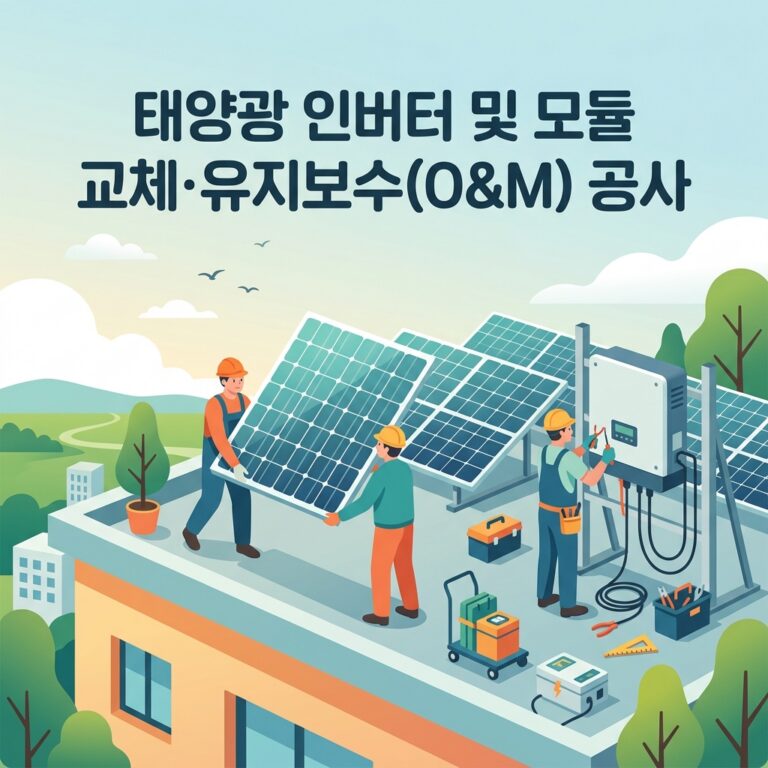 태양광 인버터 및 모듈 교체·유지보수(O&M) 공사