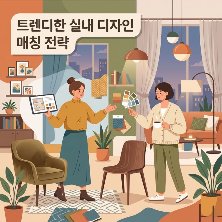 트렌디한 실내 디자인 매칭 전략