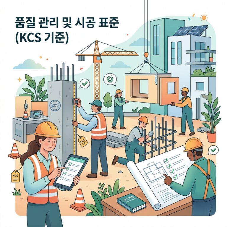 품질 관리 및 시공 표준 (KCS 기준)
