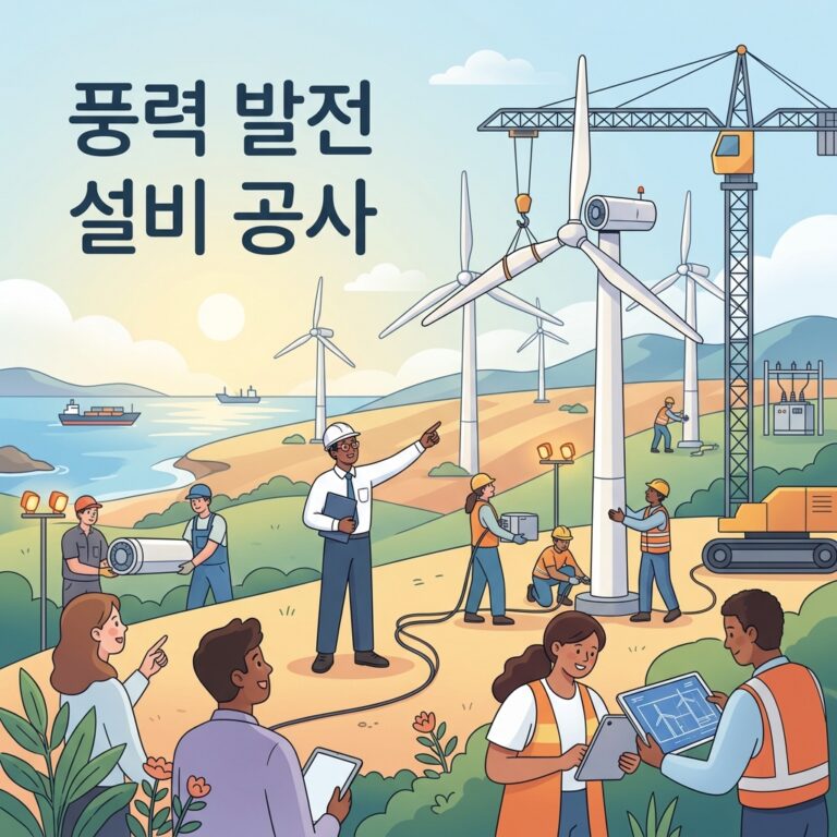 풍력 발전 설비 공사